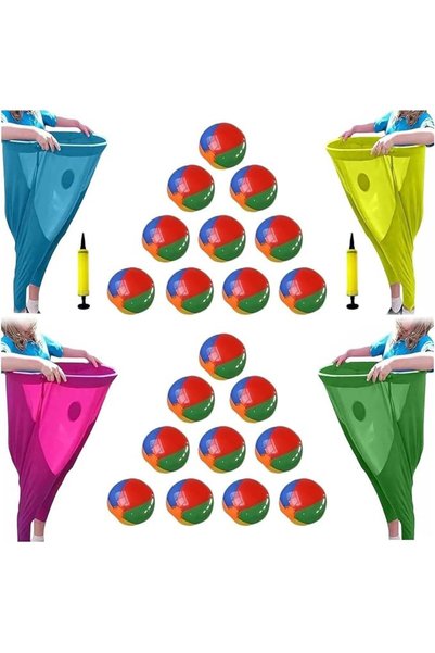 ALMEKAQUZ لعبة سراويل الجدة للحديقة، سراويل عملاقة قابلة للتمدد للعب في الهوا...