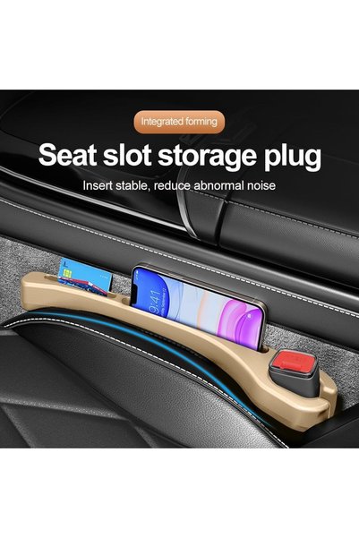 GENERAL 2PCS Car Seat Gap Filler Organizer with Phone Holder,[Upgrade Version...