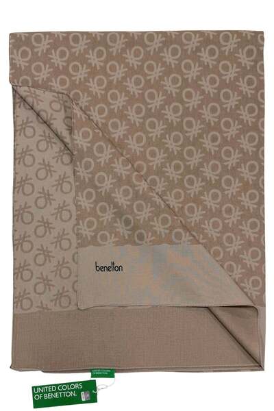 Benetton Șal elegant - Uno - Vizon