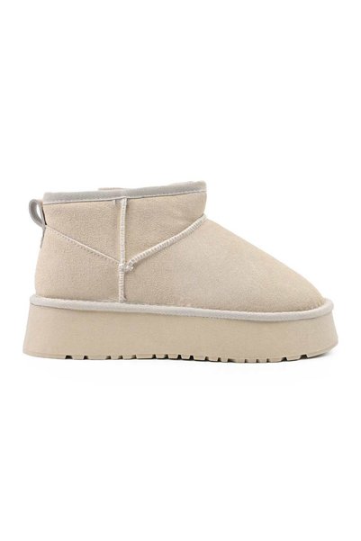 Tmall Γυναικείες μπότες, τύπου Ugg, από γνήσιο δέρμα, με επένδυση γούνας, CD1...