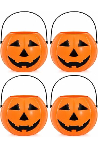 AUTOYSUR Halloween Mini Pumpkin Bucket, 10 pcs Trick or Treat Pumpkin Boxes, ...