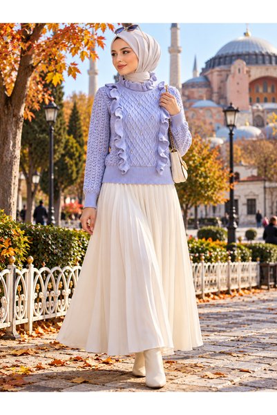Mintaş Fırfırlı kazak