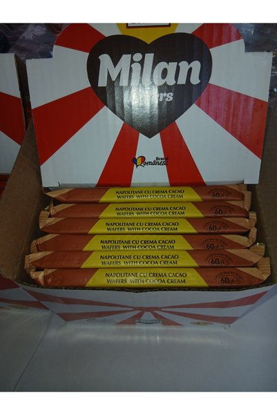 Milan Napolitane Wadwrs. 60 gr bucata. Plătiți 20 bucăți. Aveți 4- gratis.