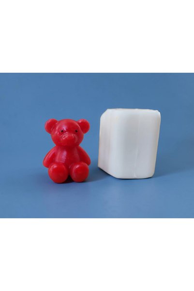 HogART Design Sevimli Ayıcık ( model 2 ) Mum Sabun & Kokulutaş Silikon Kalıp