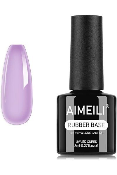 AIMEILI جل مطاطي للأظافر سعة 8 مل، جل أساس مطاطي لبناء أطراف الأظافر، جل أظاف...