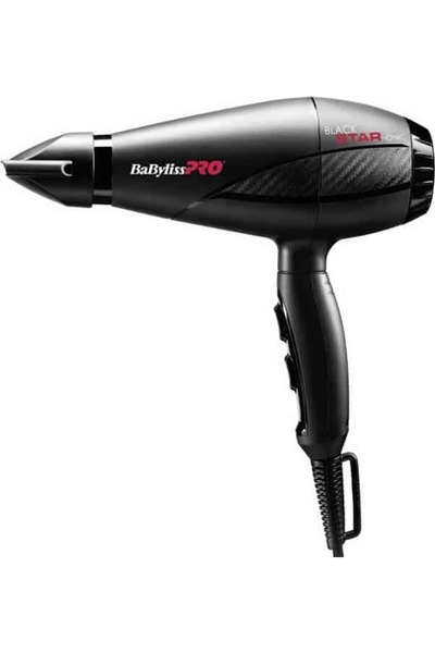BaByliss Pro BAB6250IE Μαύρο Αστέρι -Ιονικό 2200W