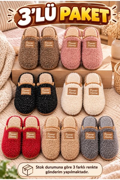 Moda Frato 3-paket DIVNI ženski papuče za unutrašnju upotrebu, kućne papuče, ...