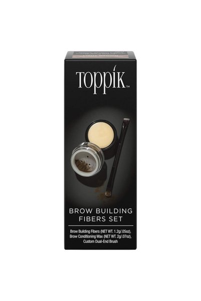 Toppik Σετ Ινών Δόμησης Φρυδιών Σκούρο Καφέ 1.2γρ.