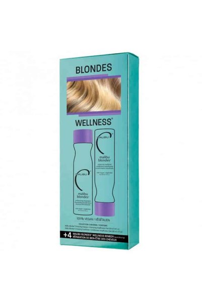 Malibu C Blondes Remedy (Σετ)* (1 σαμπουάν 266ml, 1 μαλακτική κρέμα 266ml, 4 ...