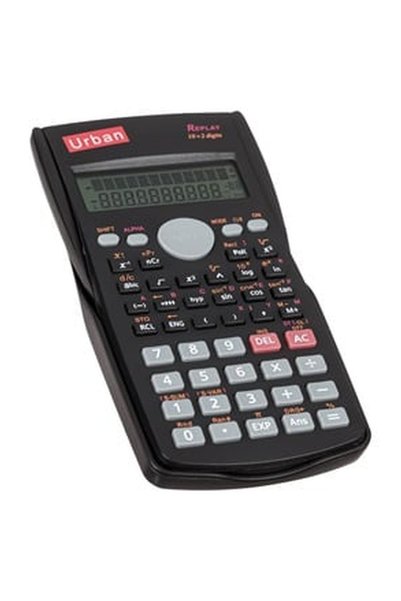 OEM URBAN Scientific Calculator with 2-Line Display Black 8.5x2x16cm