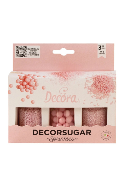 DECORA Pink Sugar Decorative Mix Set, 85 g