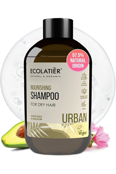 ECOLATIER Nourishing Shampoo for Dry Hair with Avocado Oil & Mallow Extract, ...