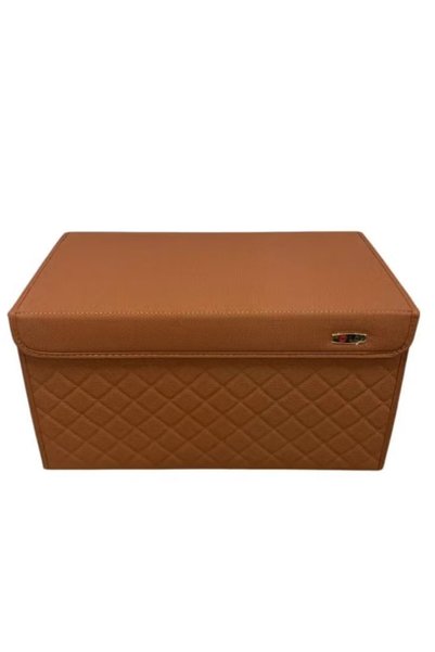 Generic Brand صندوق تخزين للسيارة مقاس 53x30x30 سم بني