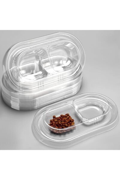 EXCEFORE 20 Pcs Disposable Pet Feeding Bowls for Cats and Dogs – Ant Proof, S...
