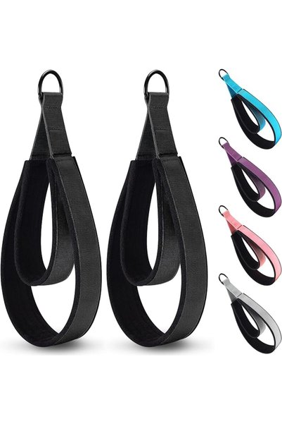 GENERAL 2PCS Pilates Strap, Pilates Double Loop Strap, Comfortable Enhanced T...