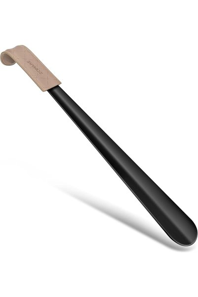 ZOMAKE Metal Shoe Horns Long Handle, Stainless Steel Shoes Helper Stick, Shoe...