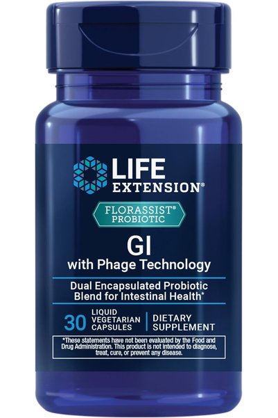 Life Extension FLORASSIST® GI with Phage Technology – Proprietary Probiotic 1...
