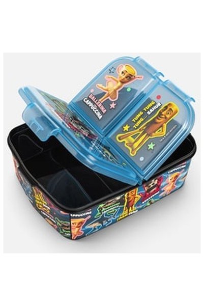 OEM Brainrot 3-Compartment Plastic Casserole for Kids - 790ml