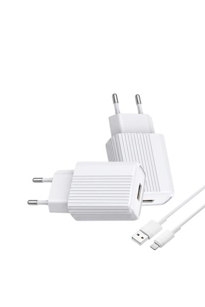 FONIX Network Charger, USB - Lightning Power Cable, 12W, 110-240V, White