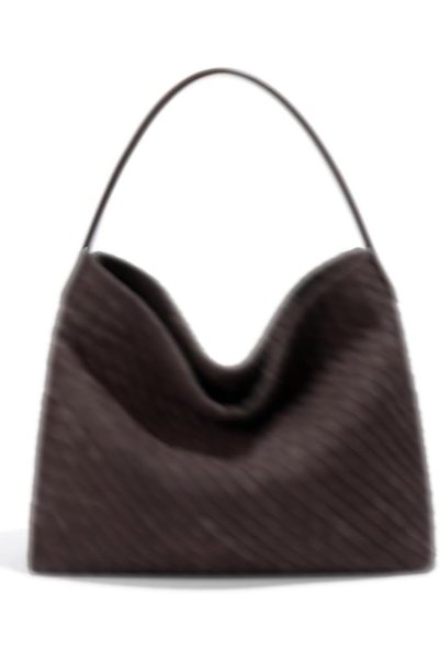 GENERAL Slouchy Suede Woven Hobo Bags Women Trendy Suede Purse Crossbody Cres...