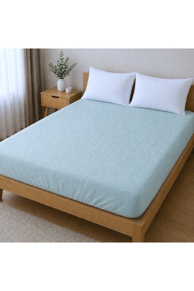 Kotonia Home Cearșaf cu elastic - Ranforce La-viva culoare uni, 180x200+20 cm...