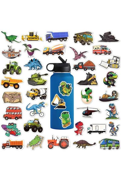GENERAL 50 Pcs Ocean Stickers for Water Bottles, Waterproof Vinyl Cute Sea St...