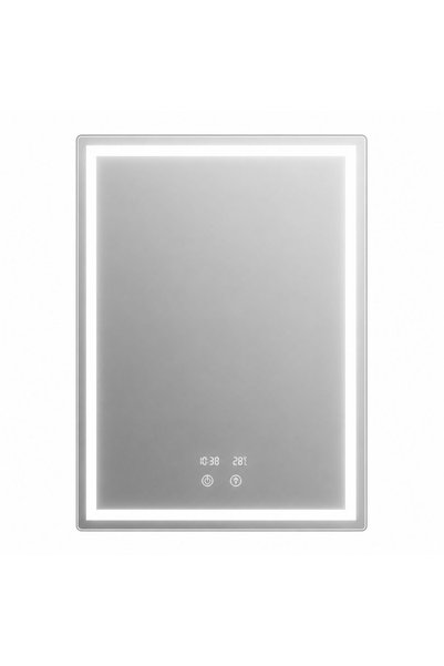 Leski Oglindă LED Korman WAMOSK, 60x80cm, 3000/4000/6000K, Anti-aburire, Ceas...