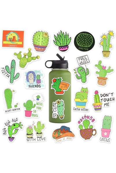 GENERAL 50 Pcs Ocean Stickers for Water Bottles, Waterproof Vinyl Cute Sea St...