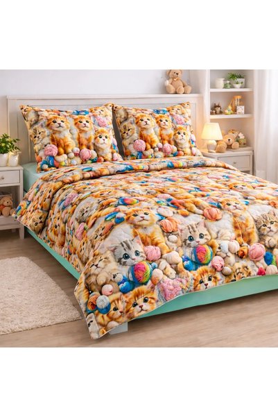 Ralex Ranforce Cotton Pro 100% Βαμβακερά Κλινοσκεπάσματα, για 1 άτομο, 3 τεμά...