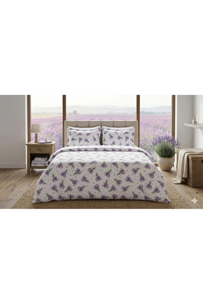 Ralex Lenjerie pat Ranforce 1 persoană cu husă, Cotton Pro Bumbac 100%, Prest...