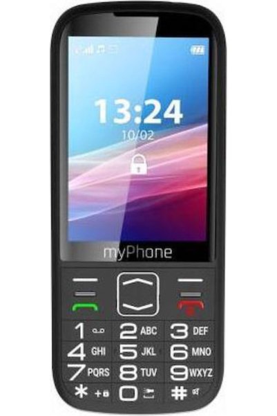 Myphone Halo 4 LTE Κινητό Διπλής SIM με Μεγάλα Κουμπιά Μαύρο
