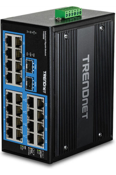 TRENDnet Μη διαχειριζόμενος διακόπτης L2 με 24 θύρες Ethernet Gigabit (1Gbps)...