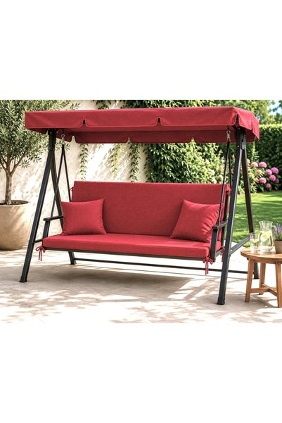 Ralex Saltea balansoar premium două segmente 50x150 cm, Roșu Deschis (11)