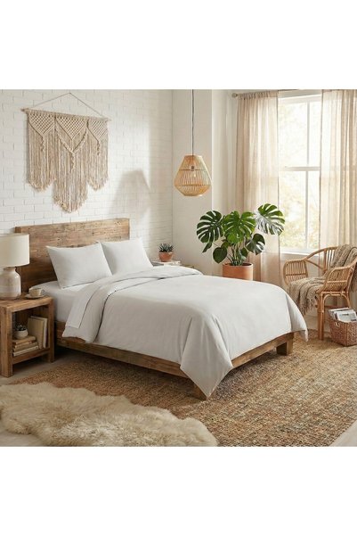 Ralex Ranforce bed linen 100% Cotton Solid Color 4 pieces, Bed Sheet 240x260 ...