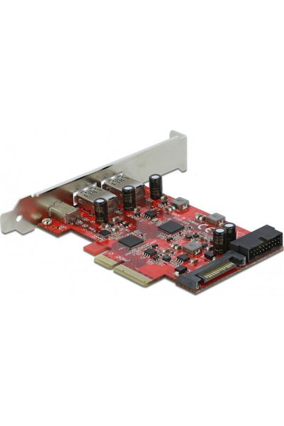 DELOCK Κάρτα PCIe με 3 θύρες USB 3.2 Κωδικός: 90492