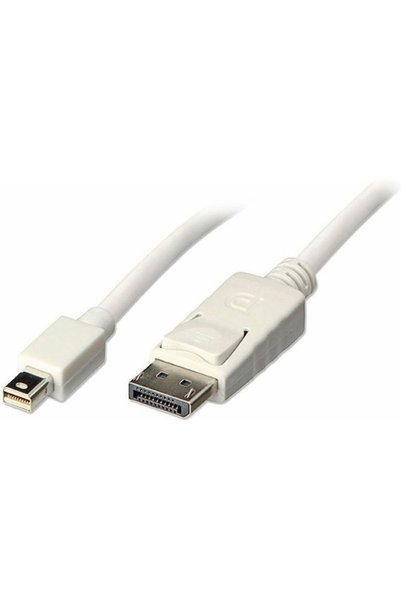 LİNDY Καλώδιο DisplayPort αρσενικό - mini DisplayPort αρσενικό 2μ Λευκό (41057)