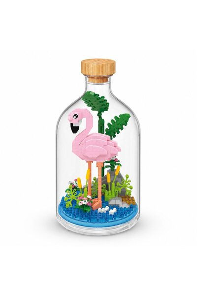 Leski Flamingo Glass Building Set, 485 pcs, 14+, 10x19.6cm, Multicolor