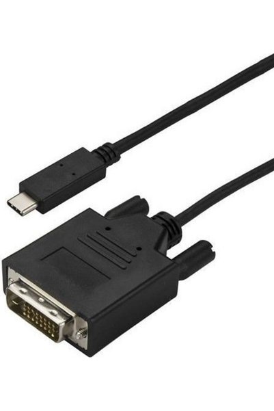 Star tech StarTech Καλώδιο USB 2.0 USB-C αρσενικό - DVI-D Μαύρο 3μ (CDP2DVI3M...