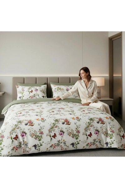 Ralex Cotton Pro 100% cotton King Size Duvet Cover Set , double-sided – digit...