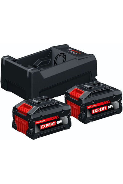 Bosch Σετ Μπαταρίας Εργαλείων Λιθίου 18V, Χωρητικότητα 5.5Ah, με Φορτιστή, Σε...