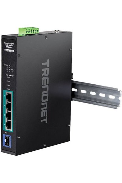 TRENDnet TI-PGM541 Μη διαχειριζόμενος διακόπτης L2 PoE+ με 4 θύρες Ethernet G...