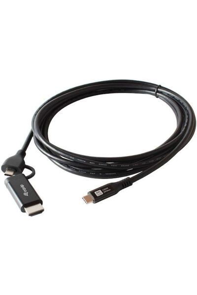 EQUIP Καλώδιο HDMI αρσενικό - USB-C αρσενικό 3μ Μαύρο Κωδικός: 128437