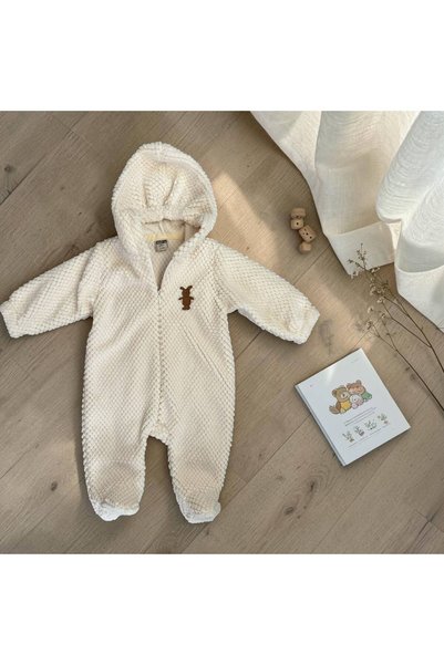 yekıa baby Unisex Peluş Tulum
