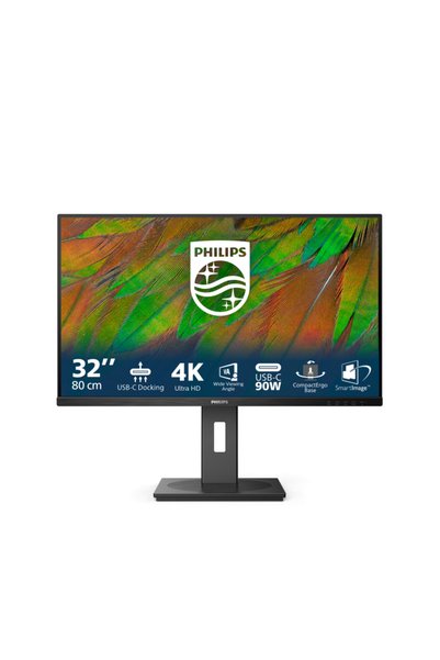 Philips Monitor comercial 32B1U3900/00, 31.5", 3840 x 2160 pixeli, Negru,