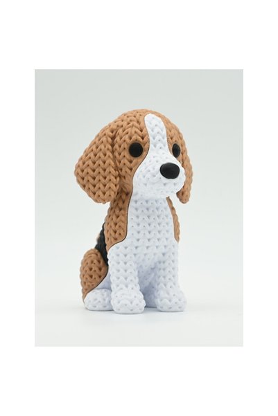 3DONE MODELS Figurina 3D Crosetata Beagle, 3DONE MODELS, decorativ, aspect tr...