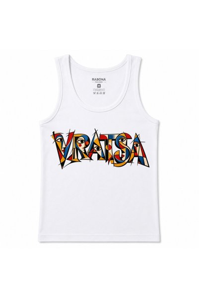 Rabona Fashion Vratsa Cubist Art – Abstract Geometric Typography Graphic Tank...