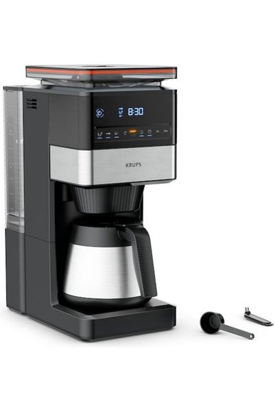 Krups Grind Aroma XL Θερμοαυτόματη Μηχανή Καφέ Εσπρέσο 1000W με Μύλο Καφέ KT8428