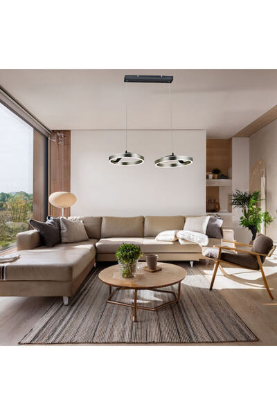 POWERTECH Ρυθμιζόμενο Κρεμαστό Φωτιστικό Ασημί 70x30x120εκ.