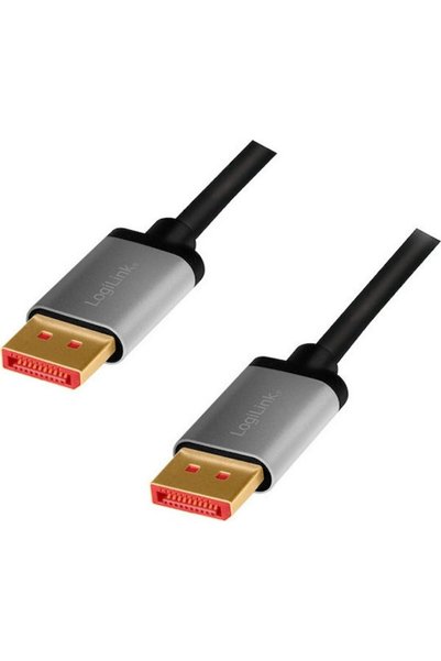 LogiLink Καλώδιο DisplayPort αρσενικό - DisplayPort αρσενικό 2μ Μαύρο (CDA0105)