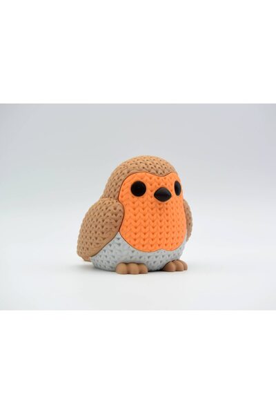 3DONE MODELS Figurina 3D Crosetata Pasare Robin - Model Decorativ, Printat 3D...